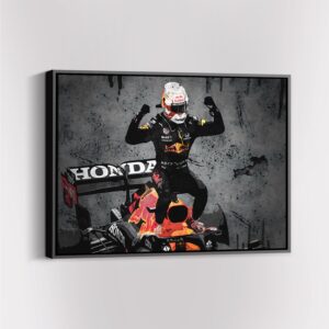 Winning Max Verstappen